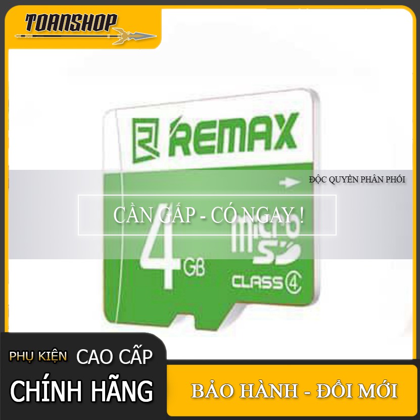 Thẻ nhớ TF 4G REMAX- Hàng chính hãng