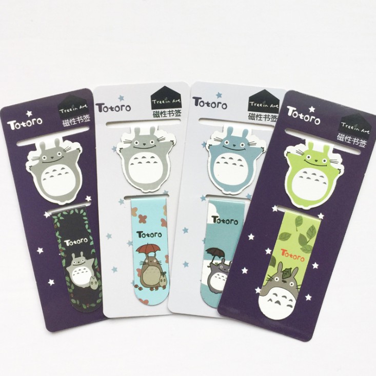 Bộ 2 đánh dấu sách bookmark Totoro &amp; Friends nam châm