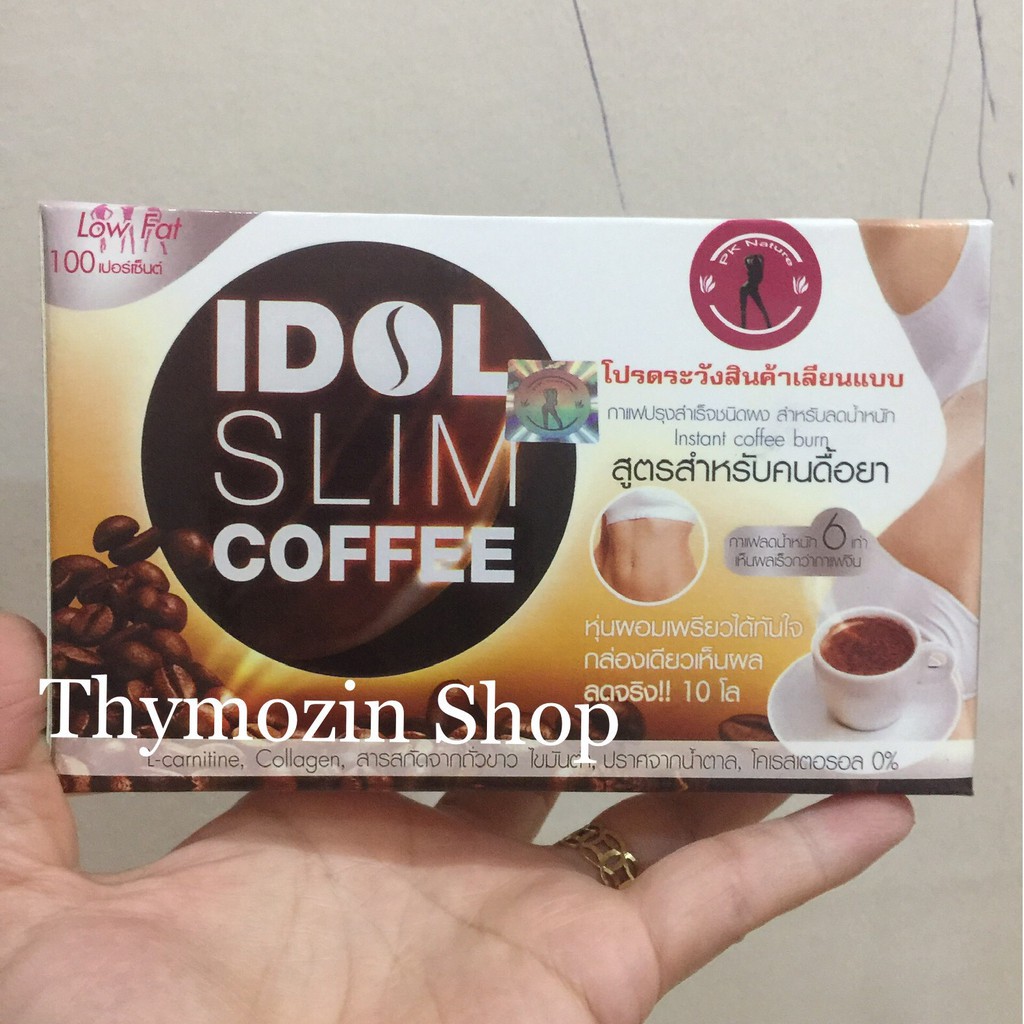 [ Cafe giảm cân ] cafe idol ,idol slim coffee ,Cà phê Idol Slim Coffee Thái Lan- 1 hộp 10 gói x 15g