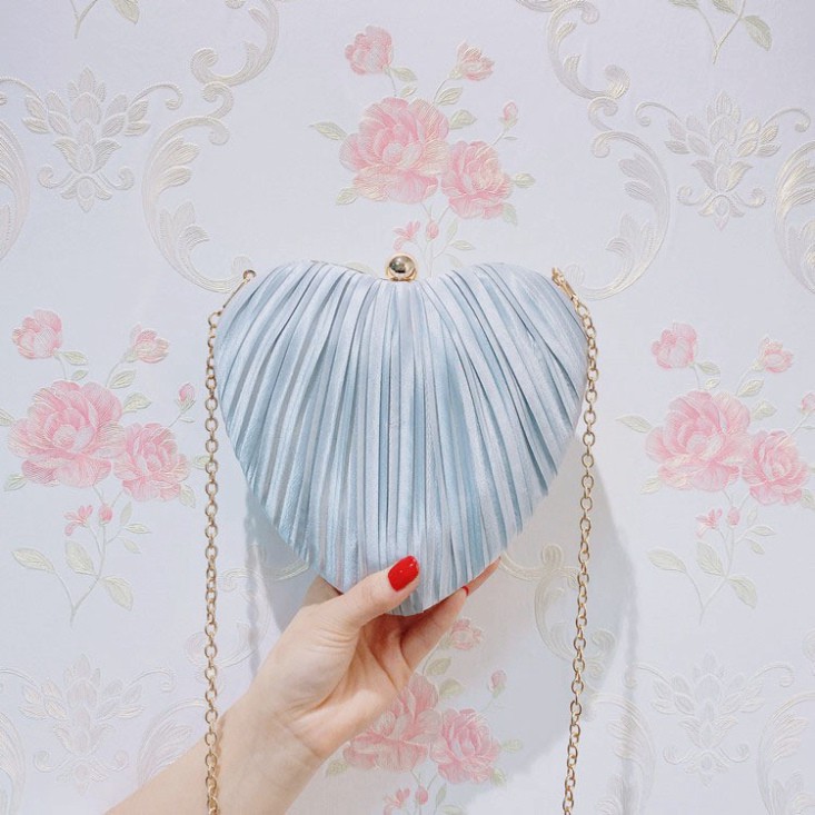 Túi dự tiệc trái tim sang chảnh, tiểu thư [T266]