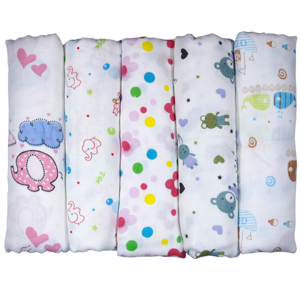 KHĂN TẮM COTTON SỢI TRE 2 LỚP 75X68cm