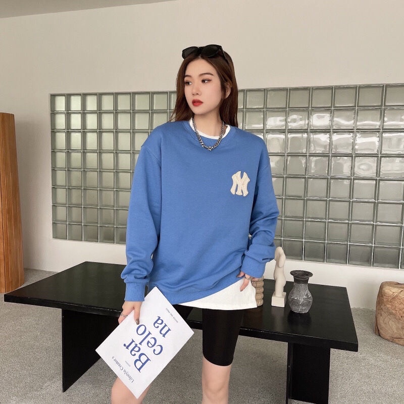 Áo Nỉ Trơn Bo Tay Cổ Tròn NY, Mẫu Thu Đông Mới Nhất 2021 | BigBuy360 - bigbuy360.vn