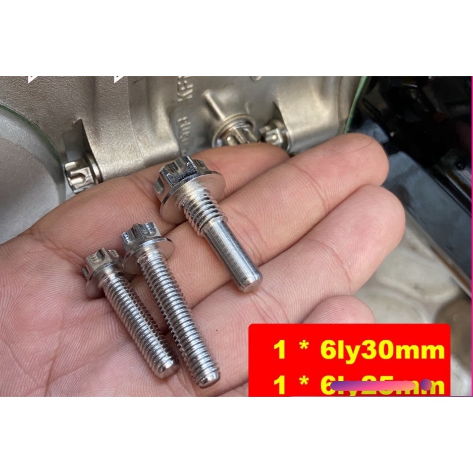 Bộ 3 ốc Salaya thái gồm 2 ốc chân lòng, 1 ốc bánh lòng cho xe WAVE, DREAM, SUPER DREAM ĐỒ CHƠI XE MÁY GIÁ SỈ