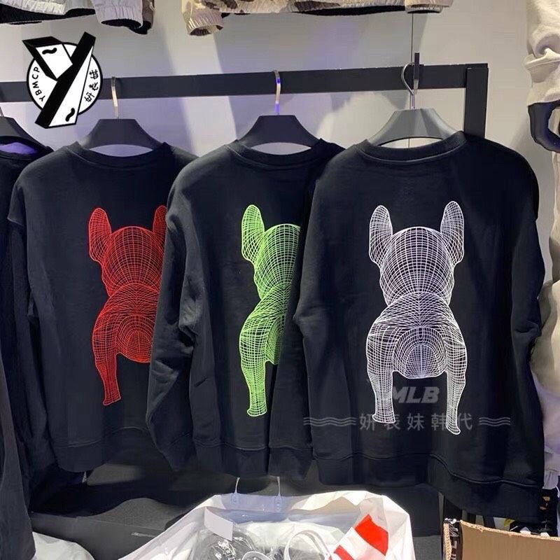 Áo Sweater Hình Chó Lưới 3D 2 Mặt Nhiều Màu, Áo Nỉ Cổ Tròn Form Rộng Unisex
