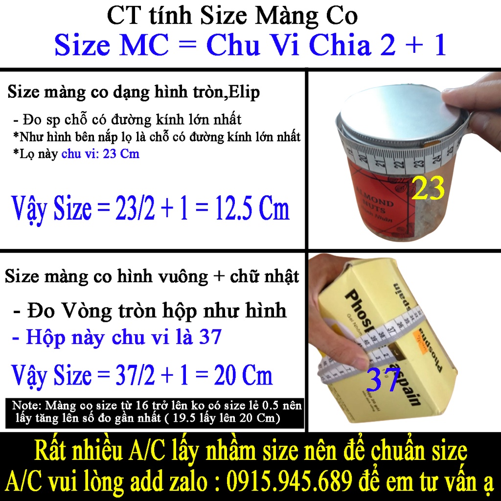 Màng Co Nhiệt PVC Mỹ Phẩm Bọc Bảo Vệ,Niêm Phong Chai ,Lọ, Hũ, Hộp Mỹ Phẩm