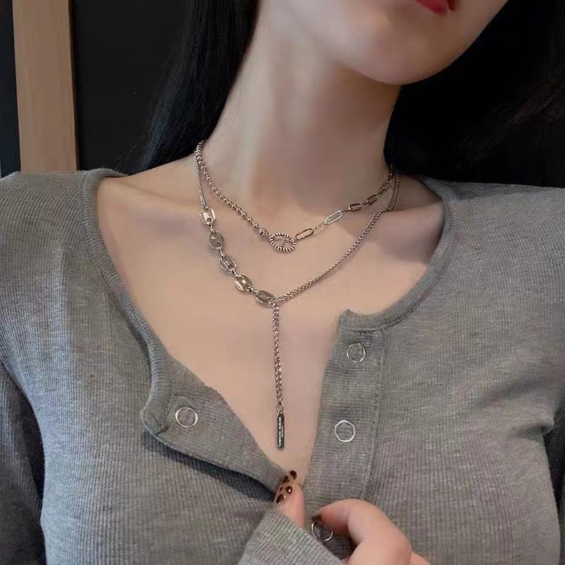 Vòng cổ Hai Lớp Thời Trang Cá Tính