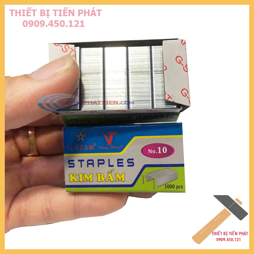 Kim, Ghim Bấm Giấy Số 10 Staples Hộp 1000 Kim Bấm