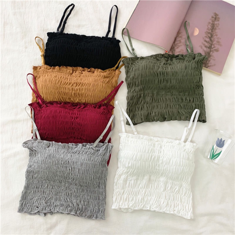 Áo Quây Ngực Nhún Bèo Phối Ren Quyến Rũ 161150 | BigBuy360 - bigbuy360.vn