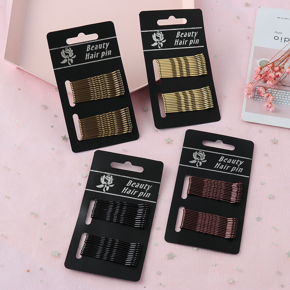 (Hàng Mới Về) Set 24 Kẹp Tóc Xoăn Gợn Sóng Thời Trang Cho Nữ