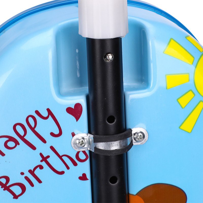 Vali kéo cho bé kèm xe trượt scooter, vali cho bé size 16inch nhựa cao cấp màu xanh hồng