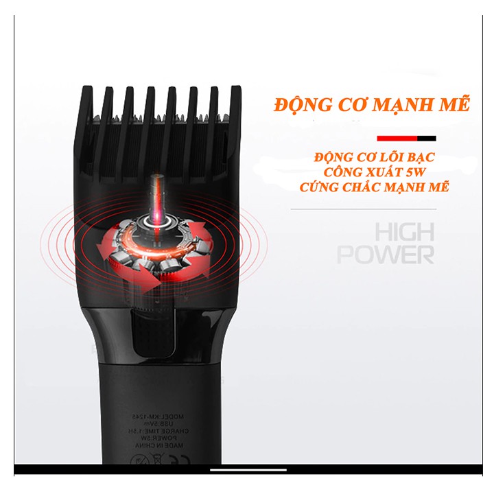 Tông đơ cắt tóc người lớn, tông đơ chấn viền hỗ trợ công nghệ 2021 sặc nhanh Type-C 🚚 Miễn phí vận chuyển 🚚