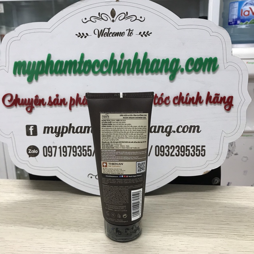 TẮM GỘI NASHI ARGAN SHOWER GEL 2 trong 1 200ML