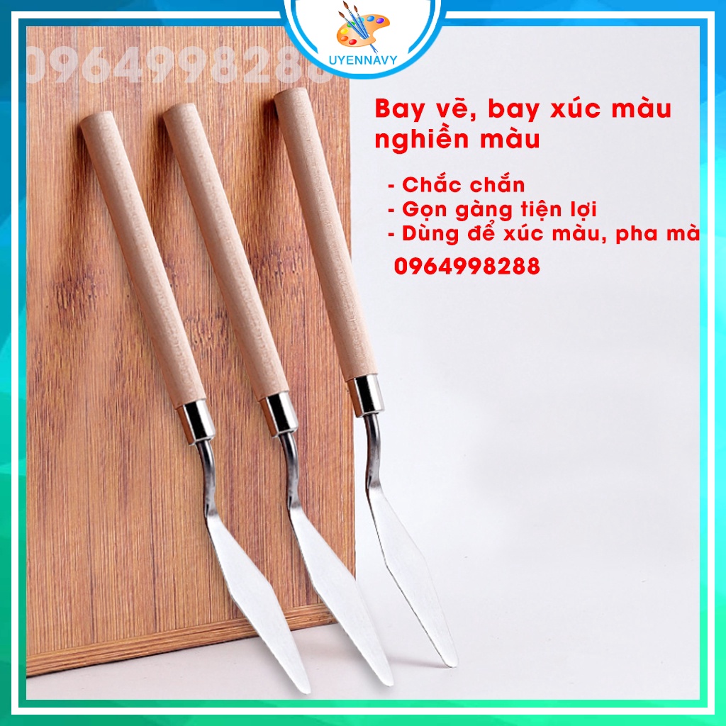 Bay vẽ cán gỗ❤️tuyệt phẩm siêu cao cấp❤️ lưỡi bay dày,khá cứng, thân gỗ.