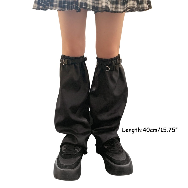 Xixi Vớ Ống Chân Giữ Ấm Đầu Gối Có Khóa Cài Tháo Lắp Nhanh Phong Cách Punk Gothic Harajuku Cho Nữ