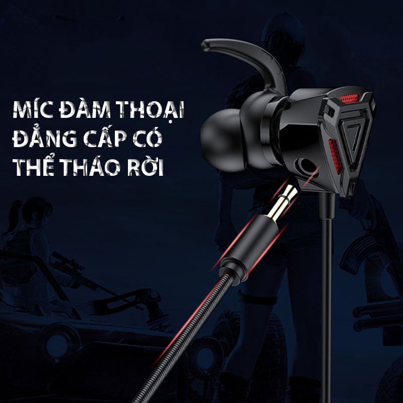 Tai nghe gaming G62 chống ồn âm thanh xoay vòm míc xoay dời 360 độ âm thanh siêu bass mic đàm thoại