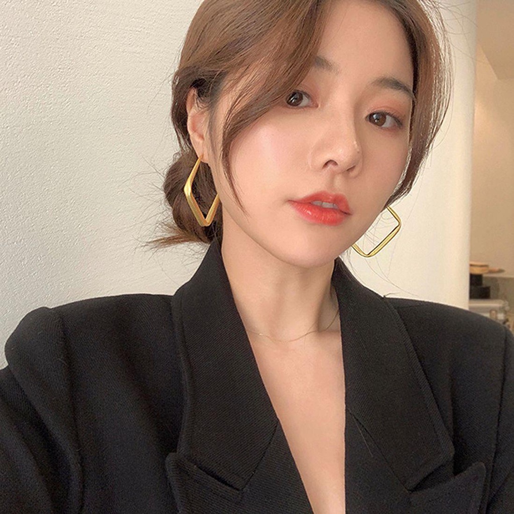 Khuyên Tai Vòng Lớn MXMUSTY|Khuyên Tai Hình Học Phong Cách Punk Hàn Quốc Quyến Rũ Cho Nữ