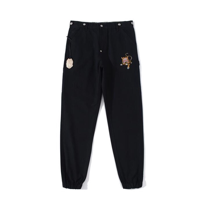 Bape Quần Dài cotton Thêu Họa Tiết Thời Trang Cho Nam Nữ