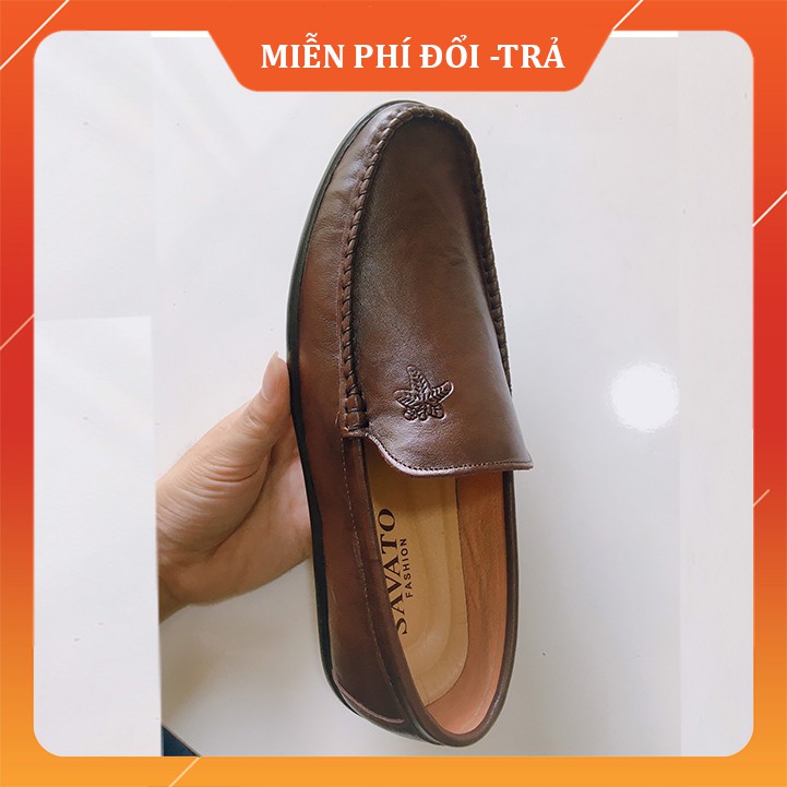 Giày Lười Nam Cao Cấp [DA BÒ THẬT 100%-TIỀN NÀO CỦA NẤY] Giày lười da bò -TẶNG 2 ĐÔI TẤT LƯỜI CAO CẤP - GLK | BigBuy360 - bigbuy360.vn