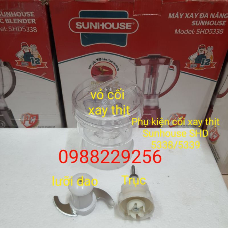 Phụ kiện máy xay- Bộ cối xay thịt máy xay sunhouse 5338/5339