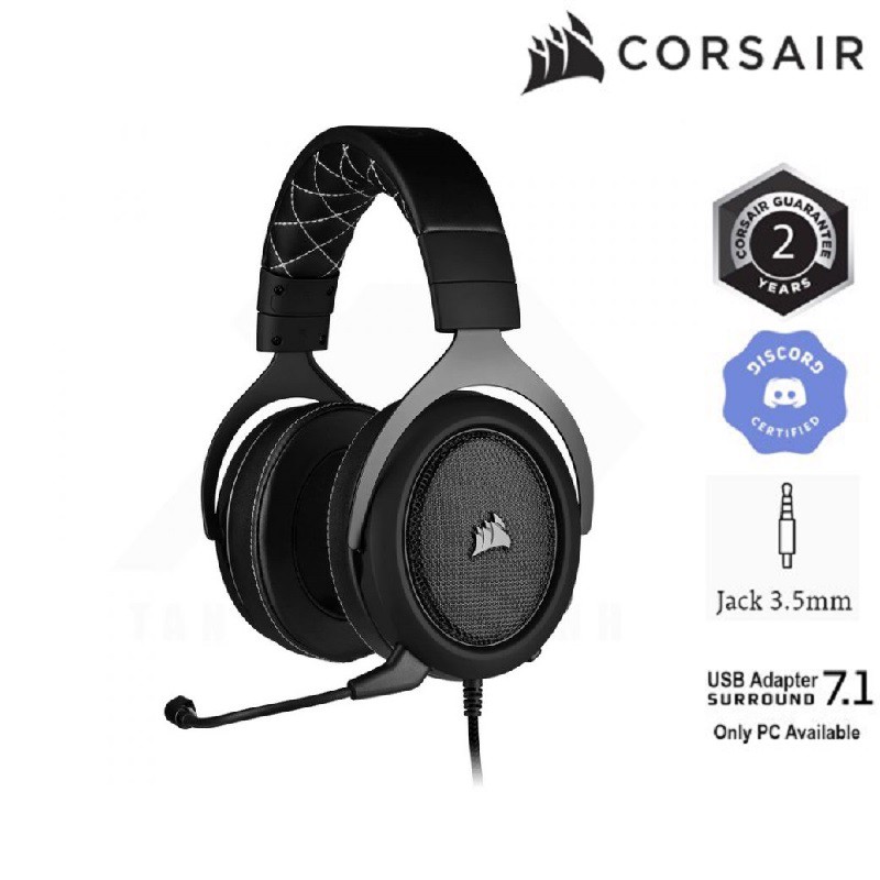 Tai nghe Corsair HS60 PRO Surround 7.1 Carbon