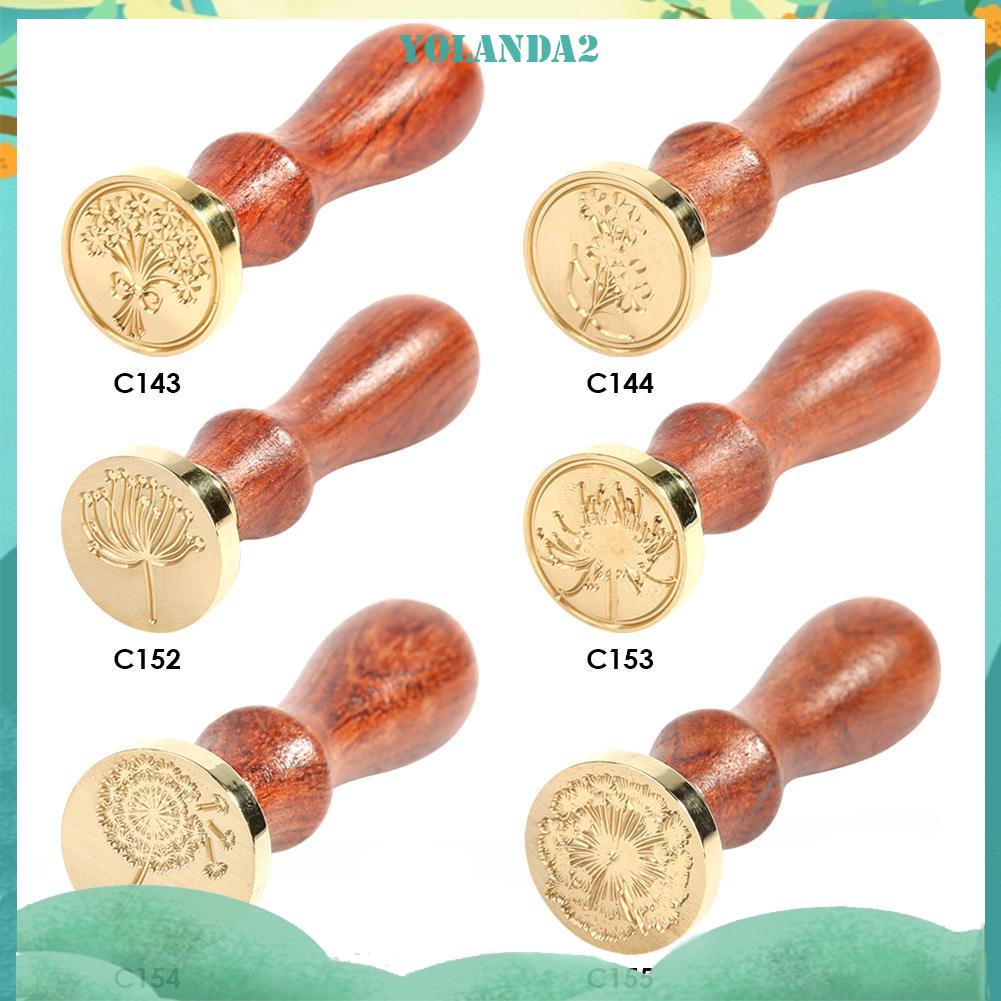 Con Dấu Đóng Sáp Niêm Phong Thiệp Cưới Hình Hoa Bồ Công Anh Cổ Điển Diy