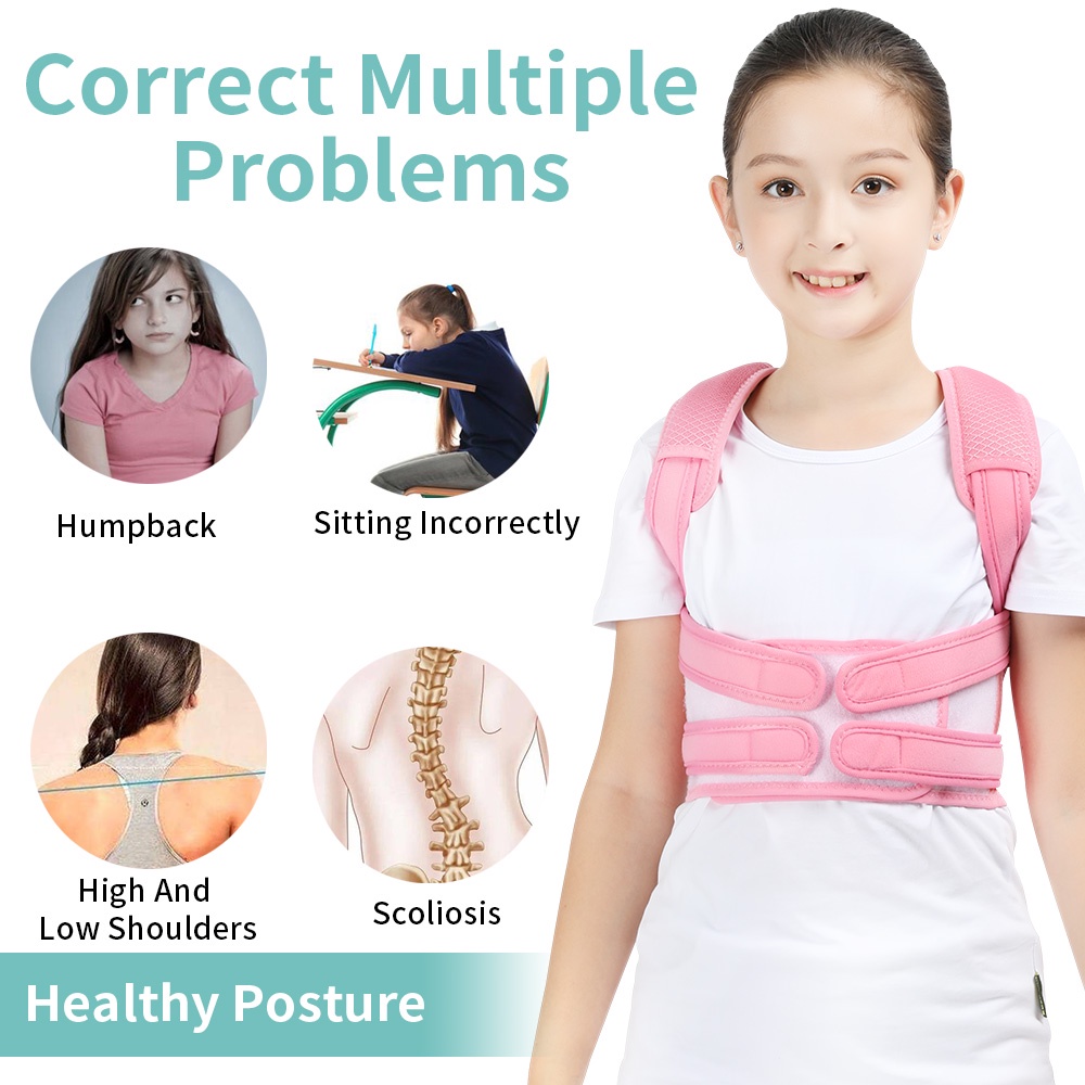 Đai đeo điều chỉnh tư thế JUNLAIKANG cho lưng và cột sống trẻ em