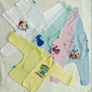 Áo sơ sinh dài tay bosbabi số 1/2/3.