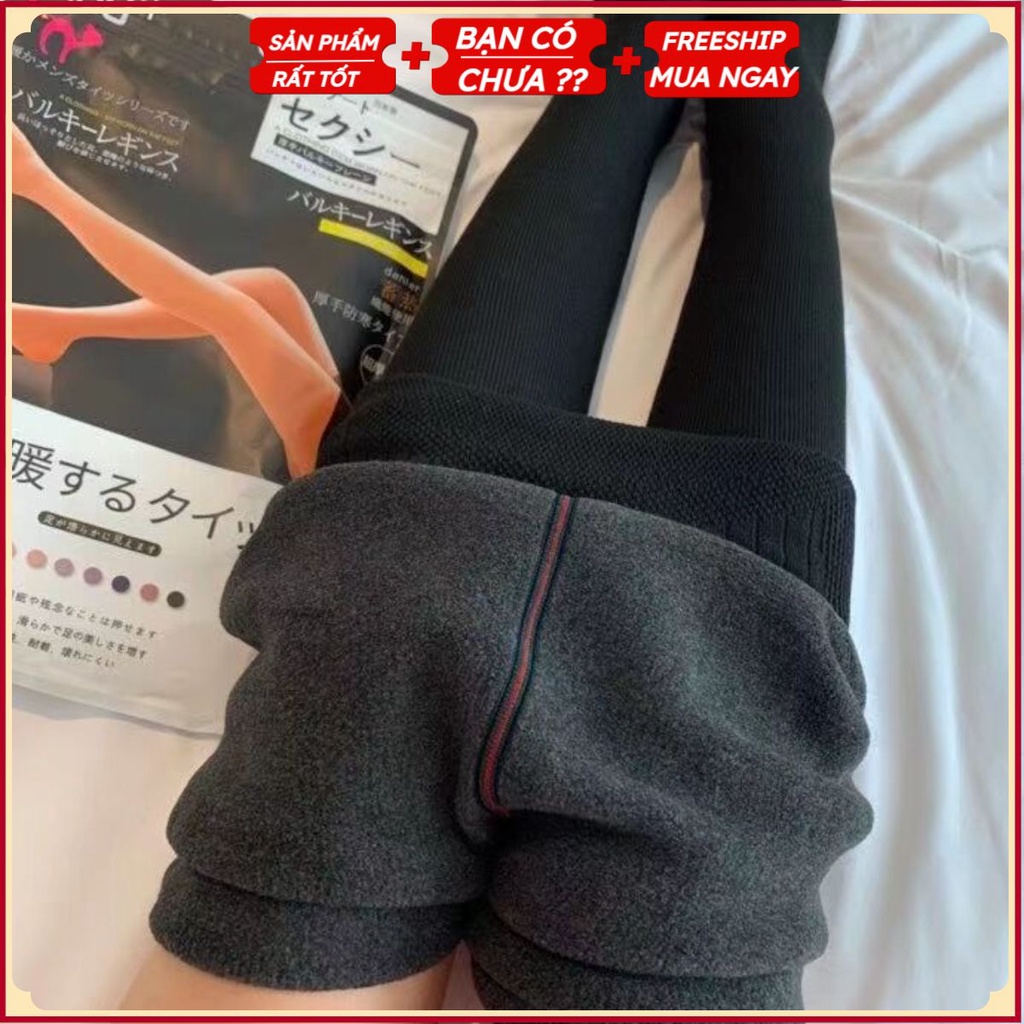 PVN37925 Quần tất nữ len tăm lót lông nỉ xuất Nhật siêu ấm T2 .