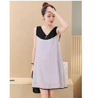 Đầm Bầu Voan 2 Lớp Nhiều Size