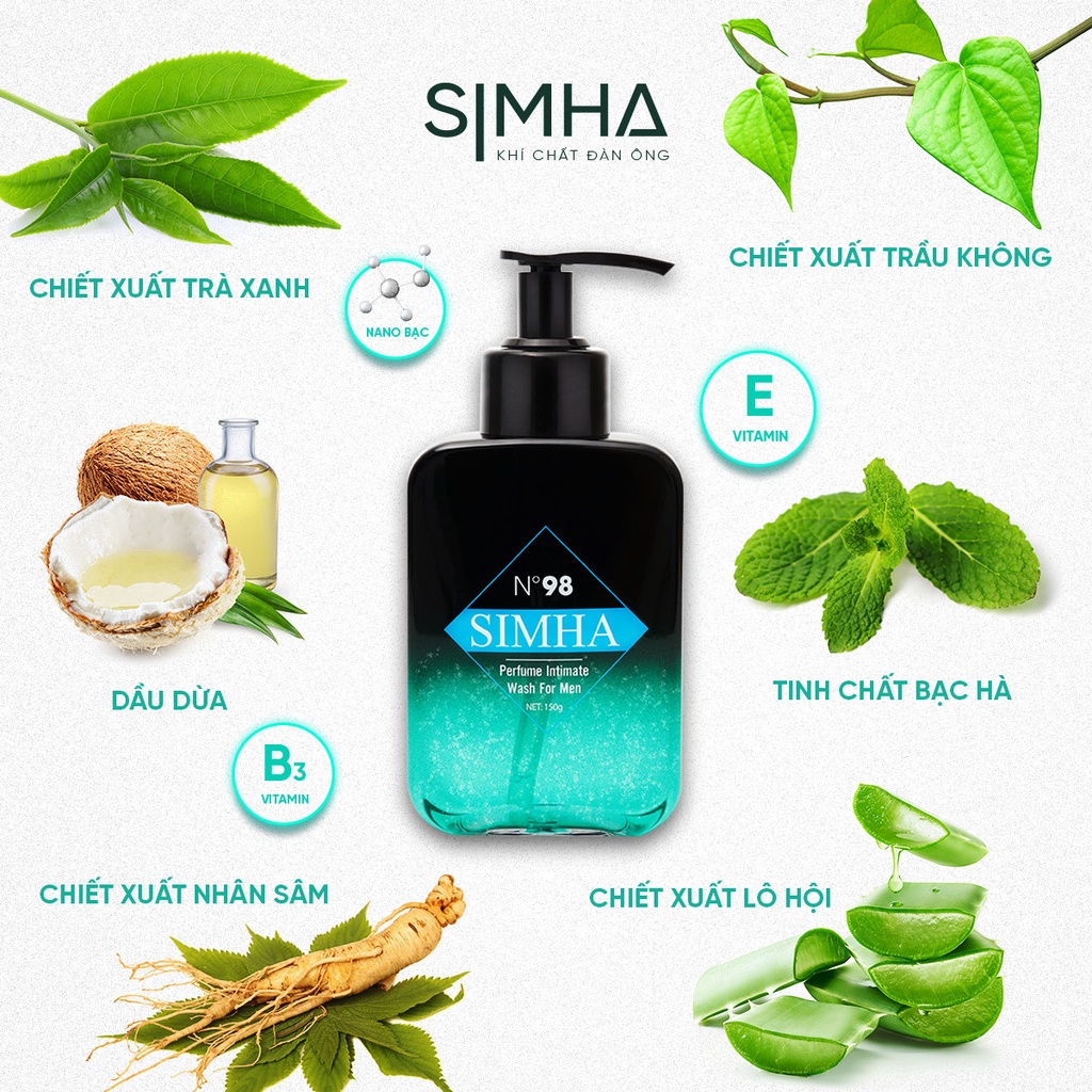 Gel Vệ Sinh Nam Simha N98 150g 