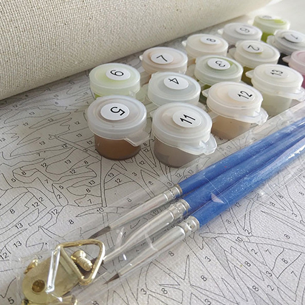 Bộ tranh sơn dầu tô màu theo số dùng trang trí nhà cửa DIY | BigBuy360 - bigbuy360.vn