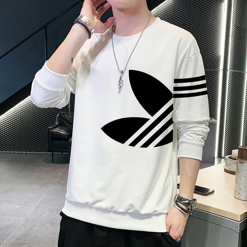 ADIDAS Áo thun dài tay thiết kế giản dị thời trang dành cho nam