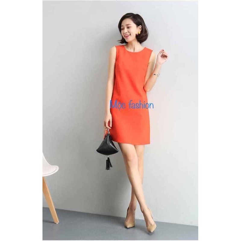 Đầm suông linen sát nách, sang chảnh, thoáng mát thấm hút mồ hôi