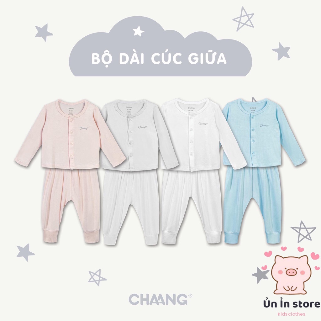 Chaang Bộ sơ sinh dài tay cúc giữa Dreamy