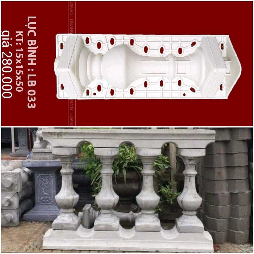 khuôn lục bình bát 50x15