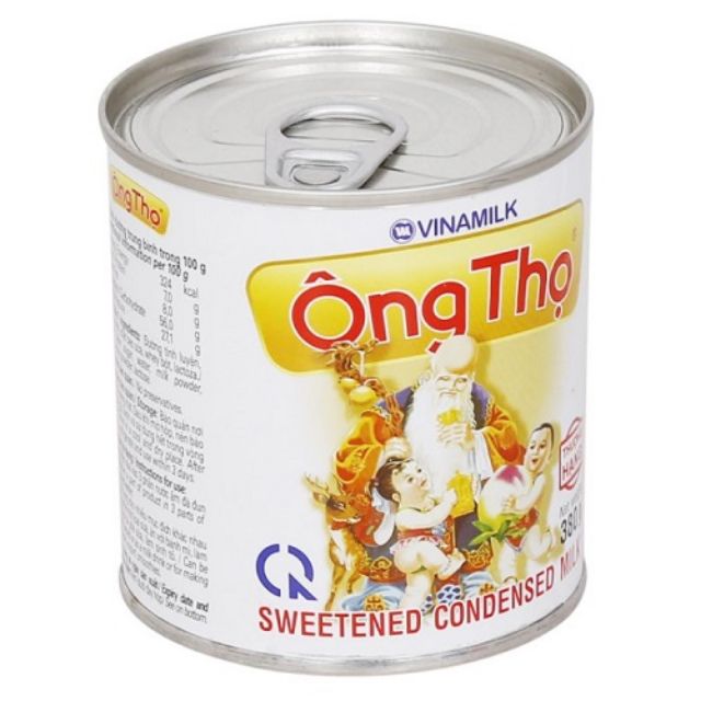 Sữa đặc Vinamilk Ông thọ nhãn trắng 380g