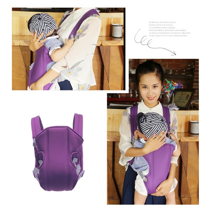 Địu em bé 4 tư thế Baby Carrier (Đỏ)