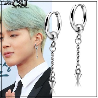 BÔNG TAI INOX KPOP, HOA TAI THỜI TRANG HÀN QUỐC BT038 màu trắng đẹp, không đen