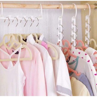 Móc đa năng-bộ 8 móc treo quần áo thông minh