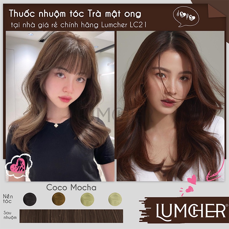 Thuốc nhuộm tóc Trà Mật Ong tại nhà giá rẻ tại nhà Lumcher LC21