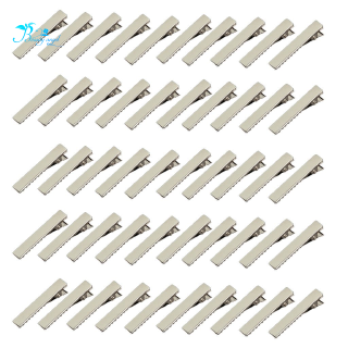 Set 50 Kẹp Cá Sấu Mini Màu Bạc Dùng Trong Làm Tóc