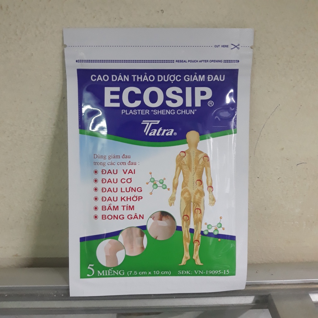 Cao dán Ecosip gói 5 miếng ( chính hãng )