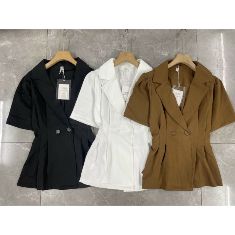 Áo Vest Ngắn Tay Bo Chun Phía Sau Eo  Sang Chảnh TL905 | BigBuy360 - bigbuy360.vn