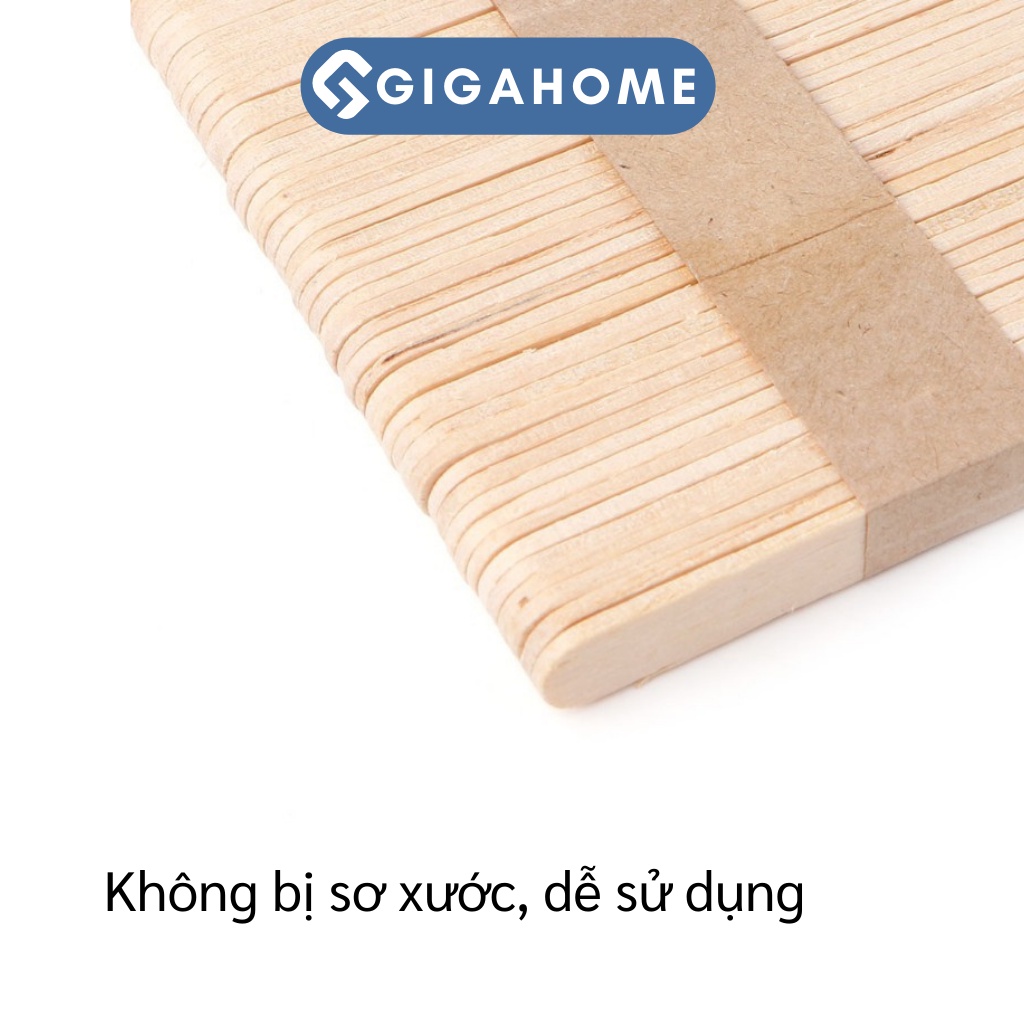 Set 10 Que Đè Lưỡi Gỗ Wax Lông GIGAHOME Dùng 1 Lần 1000
