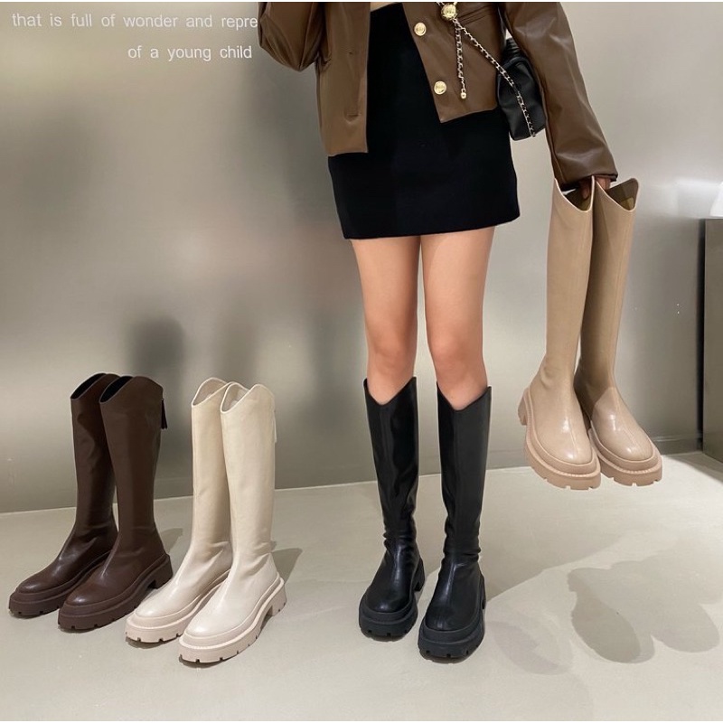 [Order] Boot nữ cổ cao da mềm ôm chân cao cấp mùa đông 2022 | BigBuy360 - bigbuy360.vn