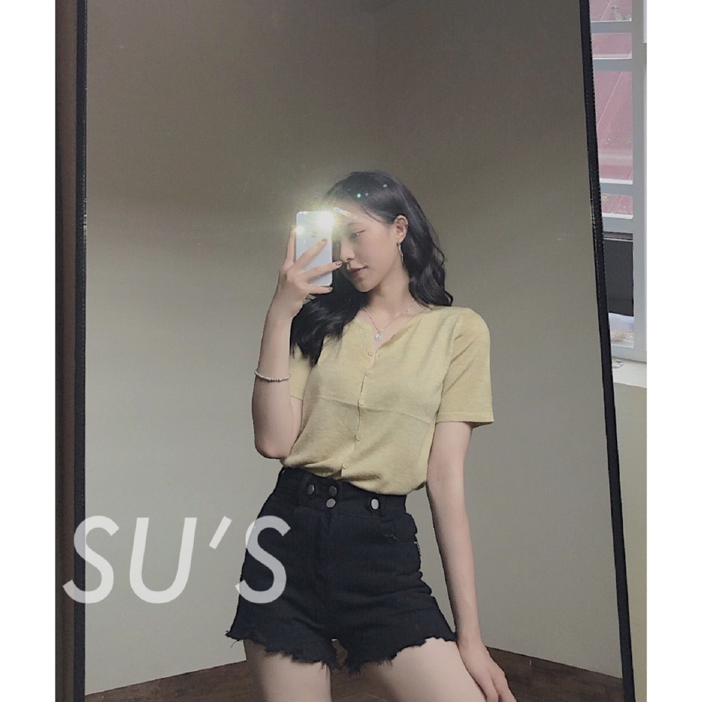 Áo len mongtoghi cộc tay cúc dọc A1910 SUSTORE | BigBuy360 - bigbuy360.vn