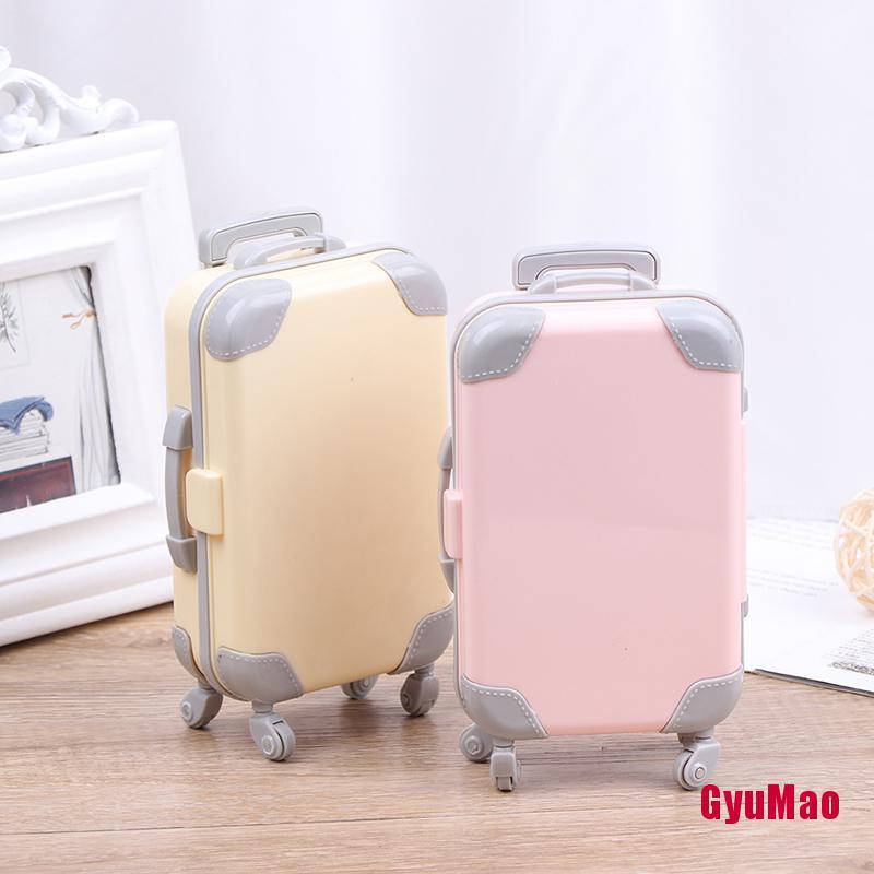 Va Li Du Lịch Mini Bằng Nhựa Cho Búp Bê