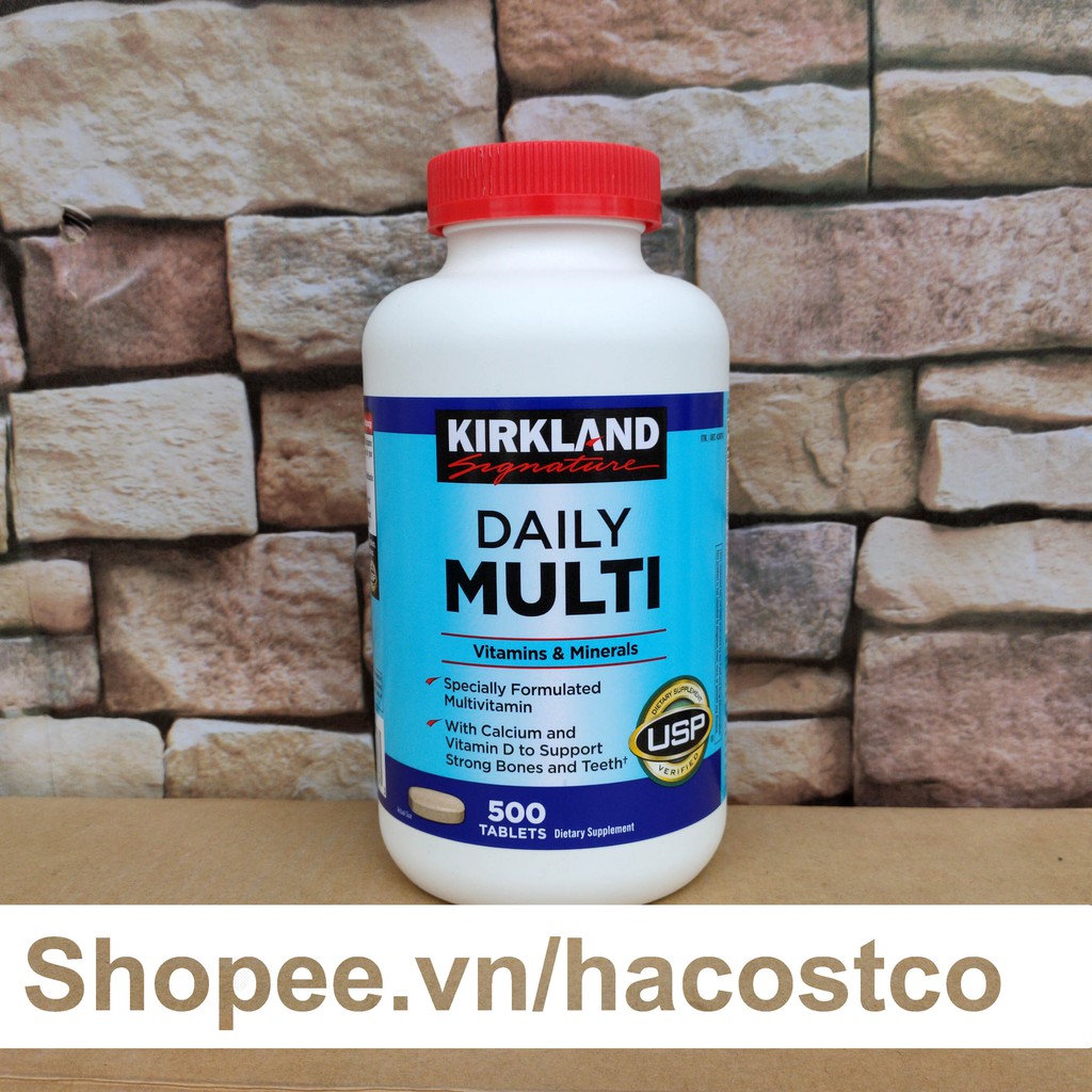 Viên Uống Vitamin Tổng Hợp Kirkland Daily Multi 500 Viên