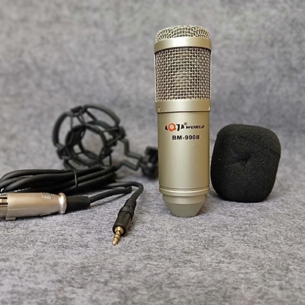 Bộ thu âm AQTA BM900 II mixer F4 Bluetooth chân dây livestream chế zắc 6.5 dây truyền nhạc full bộ- Bộ mic livestream