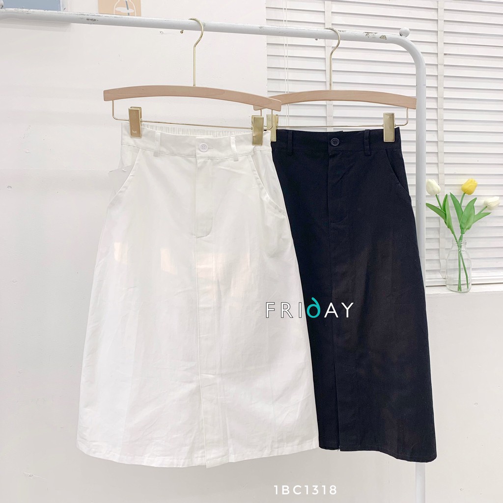 Chân váy thô 1 khuy xẻ trước Friday | BigBuy360 - bigbuy360.vn